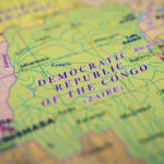 Map showing the Democratic Republic of the Congo.