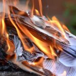 Retirement Home INFERNO — 11 DEAD Overnight! Burning papers with flames and smoke rising