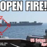 US Destroyer FIRES Into Iranian Ship Fleeing Blockade