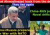 Iran's Ahmadinejad returns from the Dead. China+RUS prepare for NATO's aggression. Naval Drills.