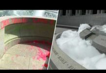 What Vandals Did to WW2 Memorial is DISGUSTING World War II Memorial vandalized, fountain full of bubbles | NBC4 Washington