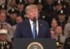 Trump embraces mother whose son was shot and killed, spotlights law enforcement at rally