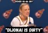 Sophie Cunningham BLASTS DiJonai Carrington after DIRTY foul - Post Game Interview - Fever vs Sky