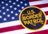 Arrested At Landing: Runaway Migrant SNATCHED! U.S. Border Patrol emblem on American flag