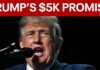 Trump dividend: Trump promises $5,000 checks if GOP keeps control of congress