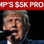 Trump dividend: Trump promises $5,000 checks if GOP keeps control of congress